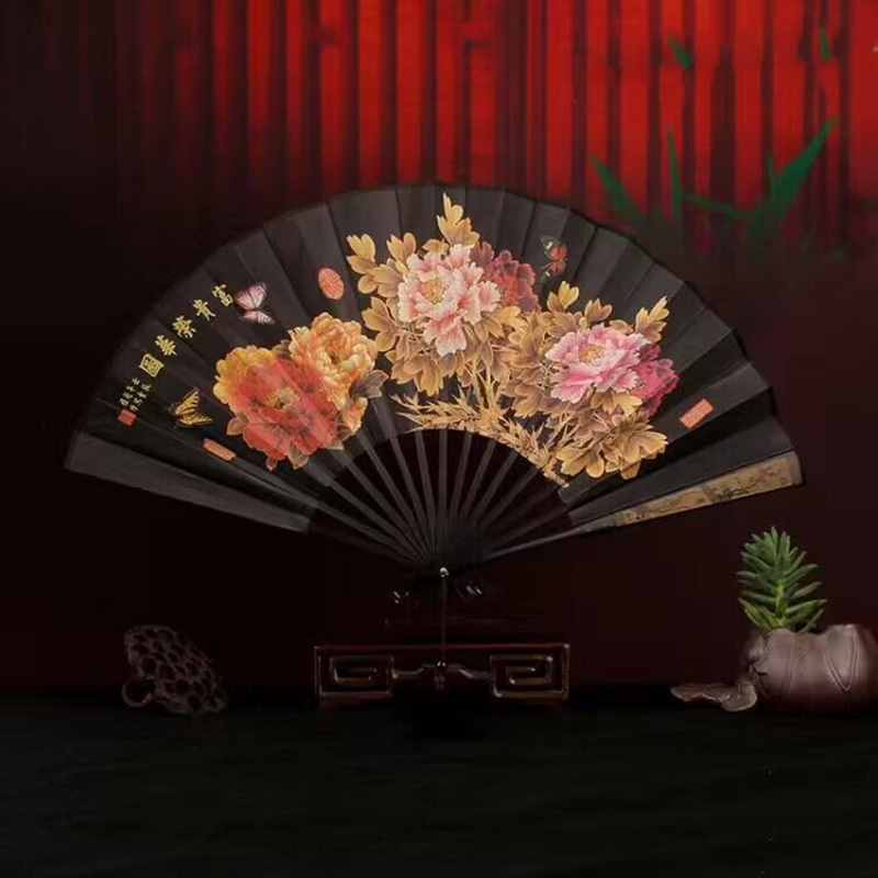Industrial Handheld Laser - Retro style men's big folding fan