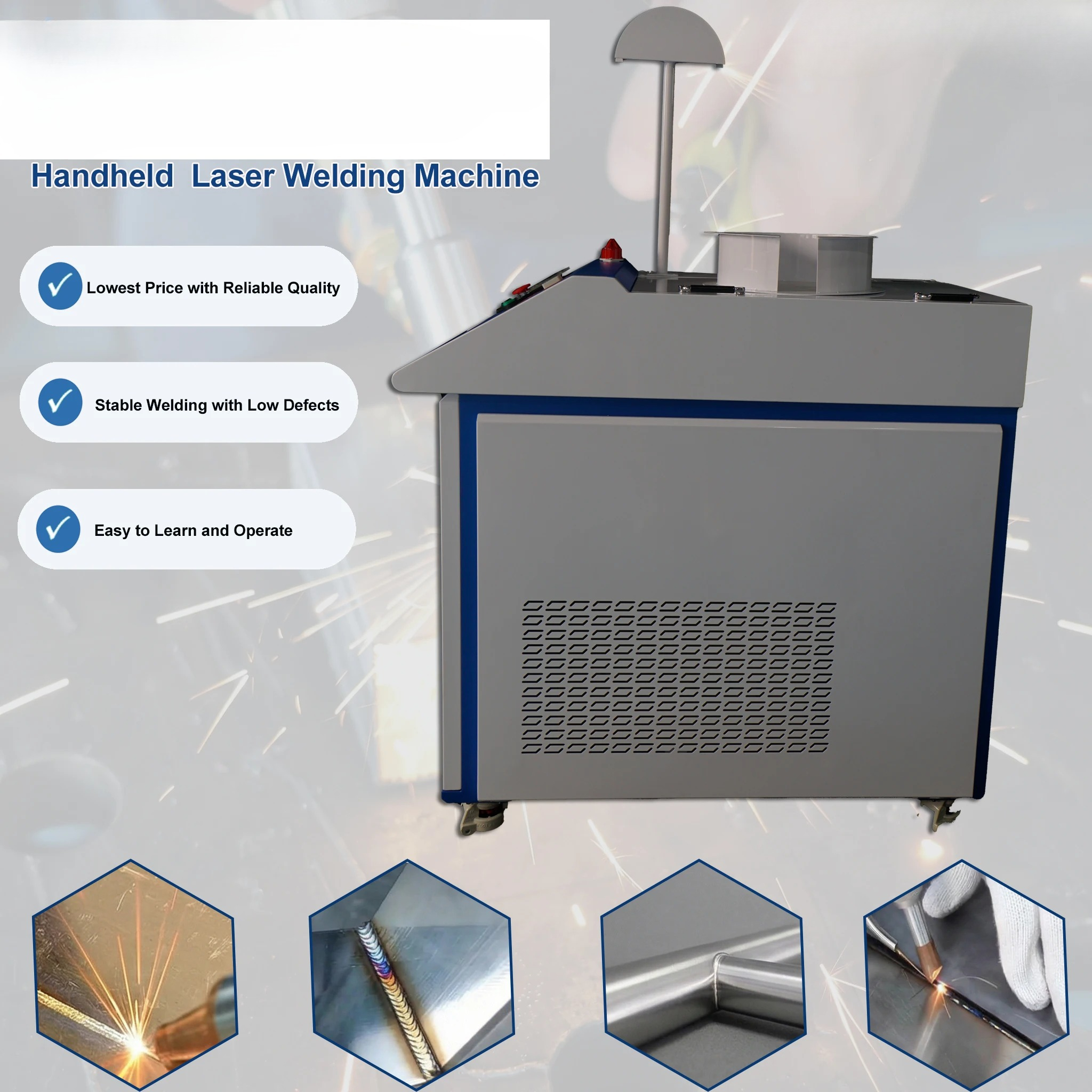 Industrial Handheld Laser Welding Machine - Fast Welding Cheapest CE Certified Industrial