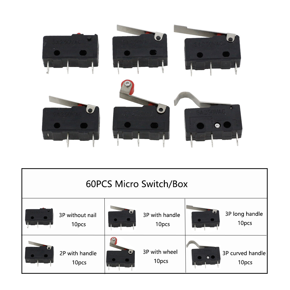 60PCS Micro Switch/Box Limit S - Industrial Handheld Laser reseña y precio