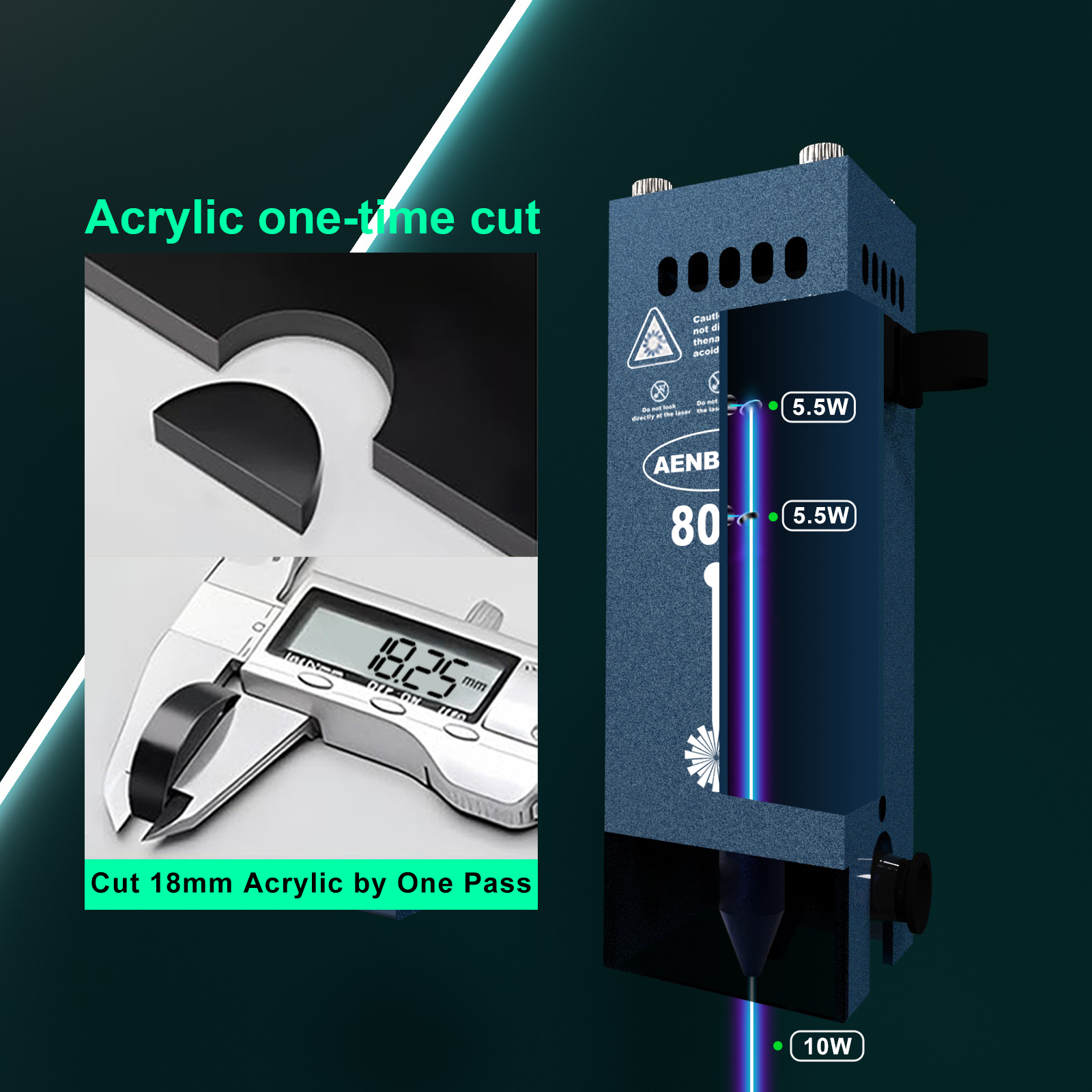 AENBUSLM 80W Laser Engraving H - Industrial Laser Cutter reseña y precio