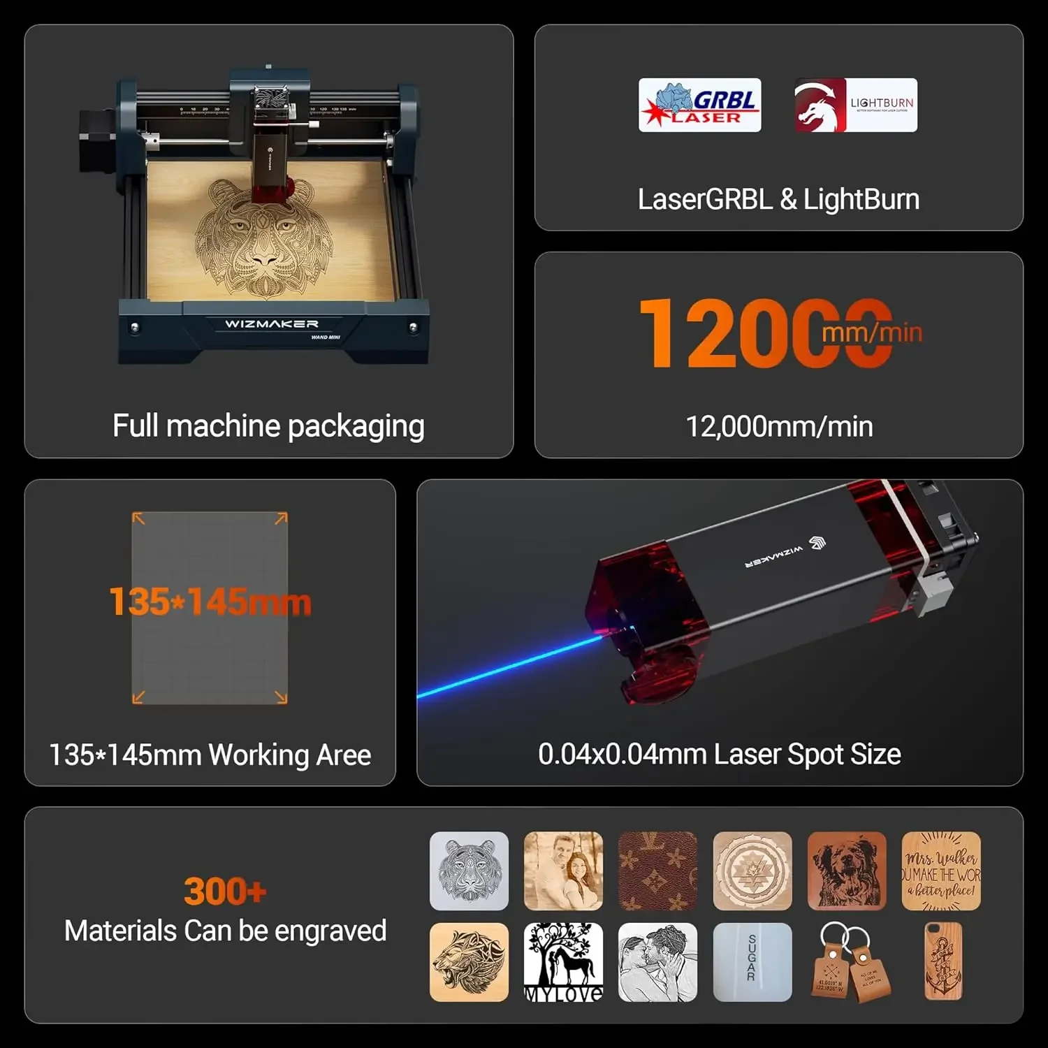 WIZMAKER WAND MINI DIY Laser E - Industrial Handheld Laser reseña y precio