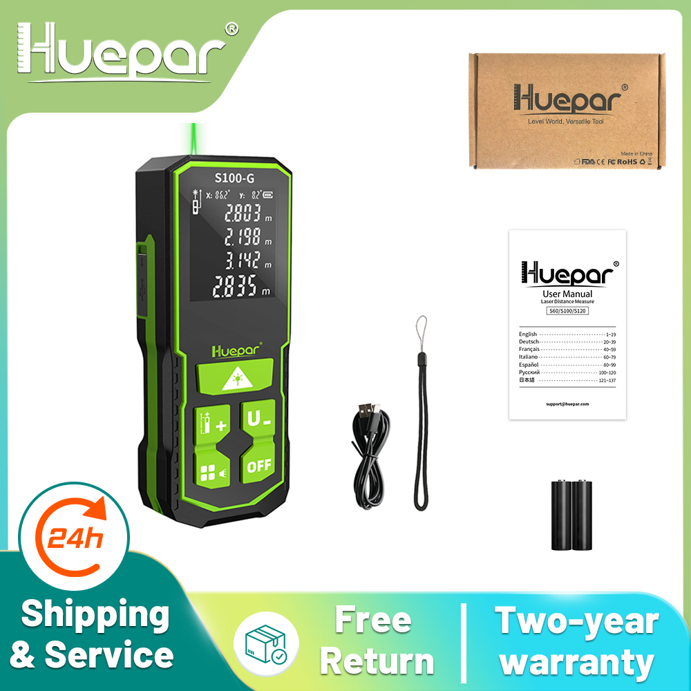 Huepar Digital Green Laser Dis - Industrial Laser Displacement Sensor reseña y precio