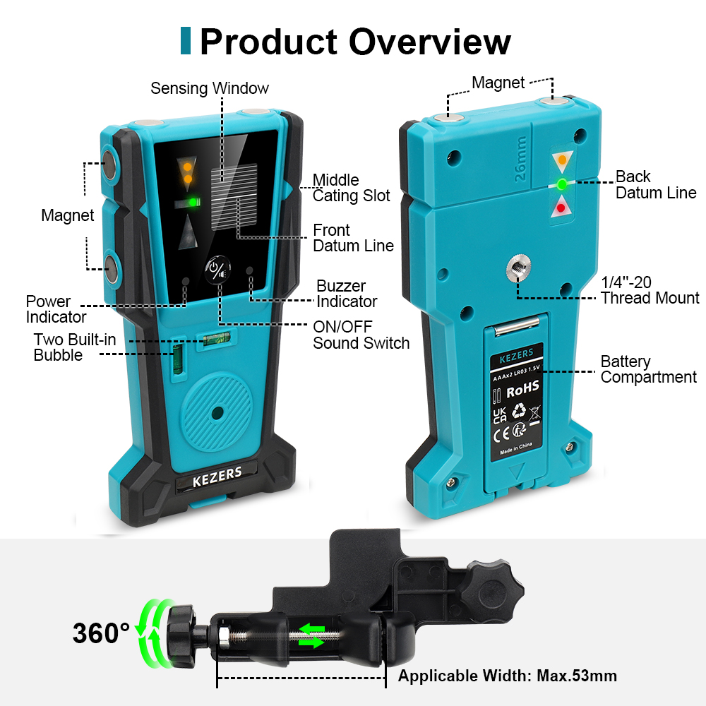 KEZERS Red Green Laser Level R - Industrial Laser Sensor reseña y precio