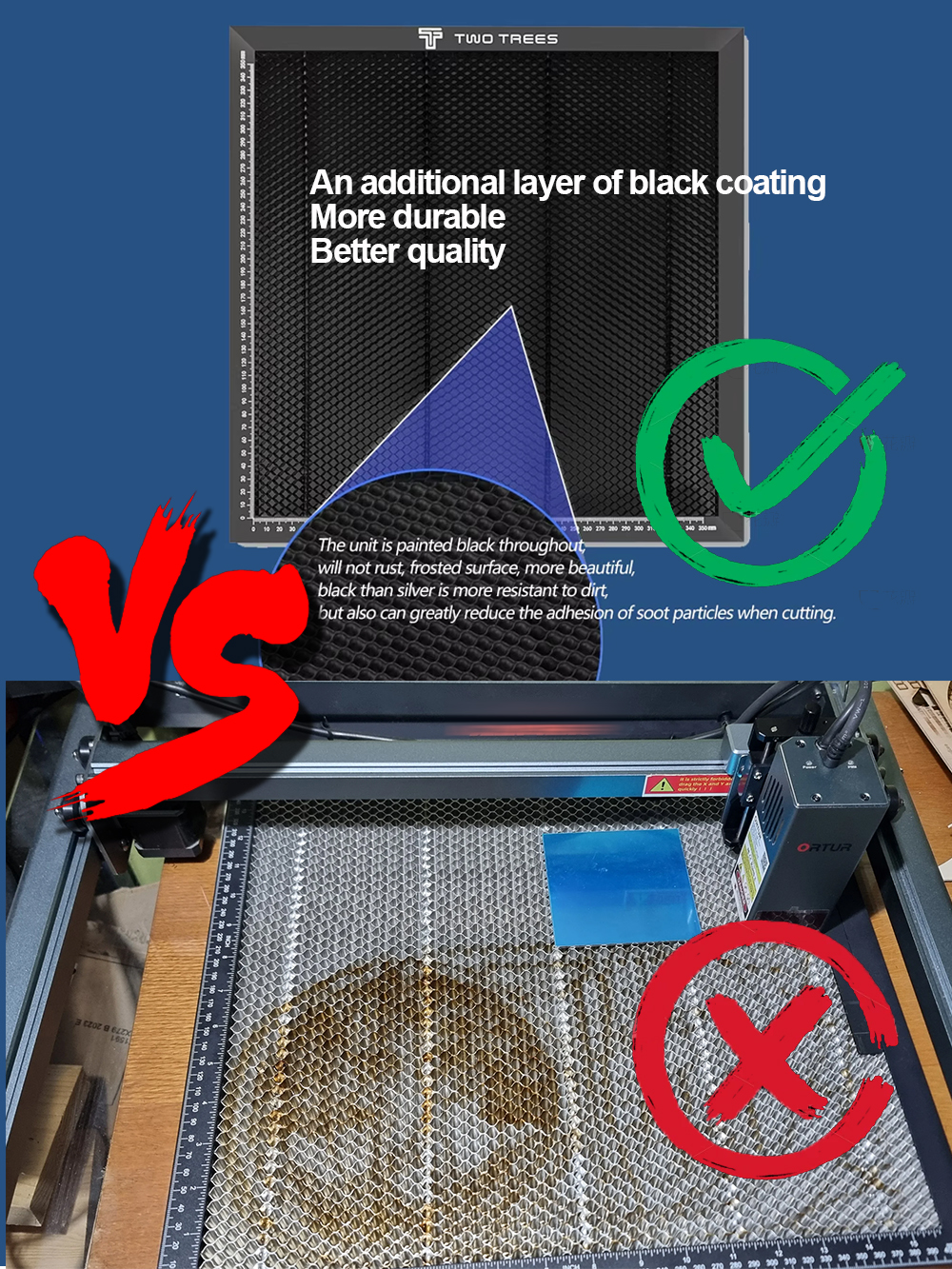 Heavy Duty Honeycomb Metal Tab - Industrial Laser Cutter reseña y precio