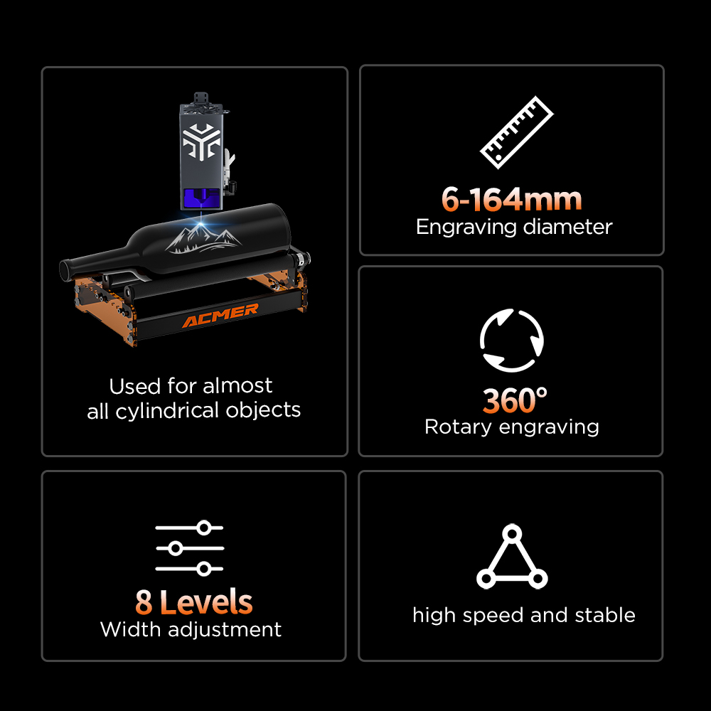 ACMER M3 Laser Rotary Roller 3 - Industrial Laser Cutter reseña y precio