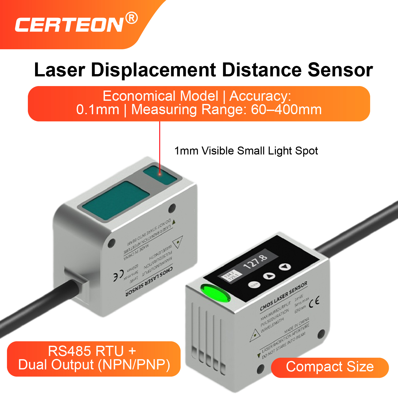 LR400 Laser Displacement Senso - Industrial Laser Displacement Sensor reseña y precio