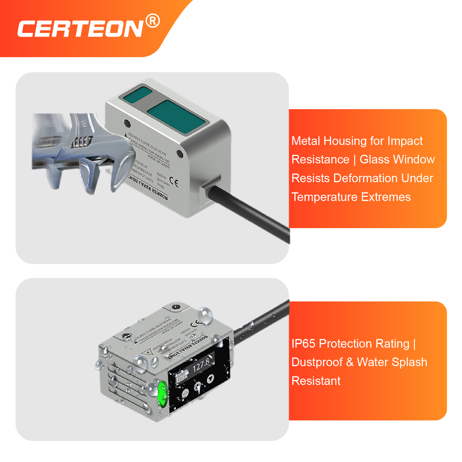 LR400 Laser Displacement Senso - Industrial Laser Displacement Sensor reseña y precio