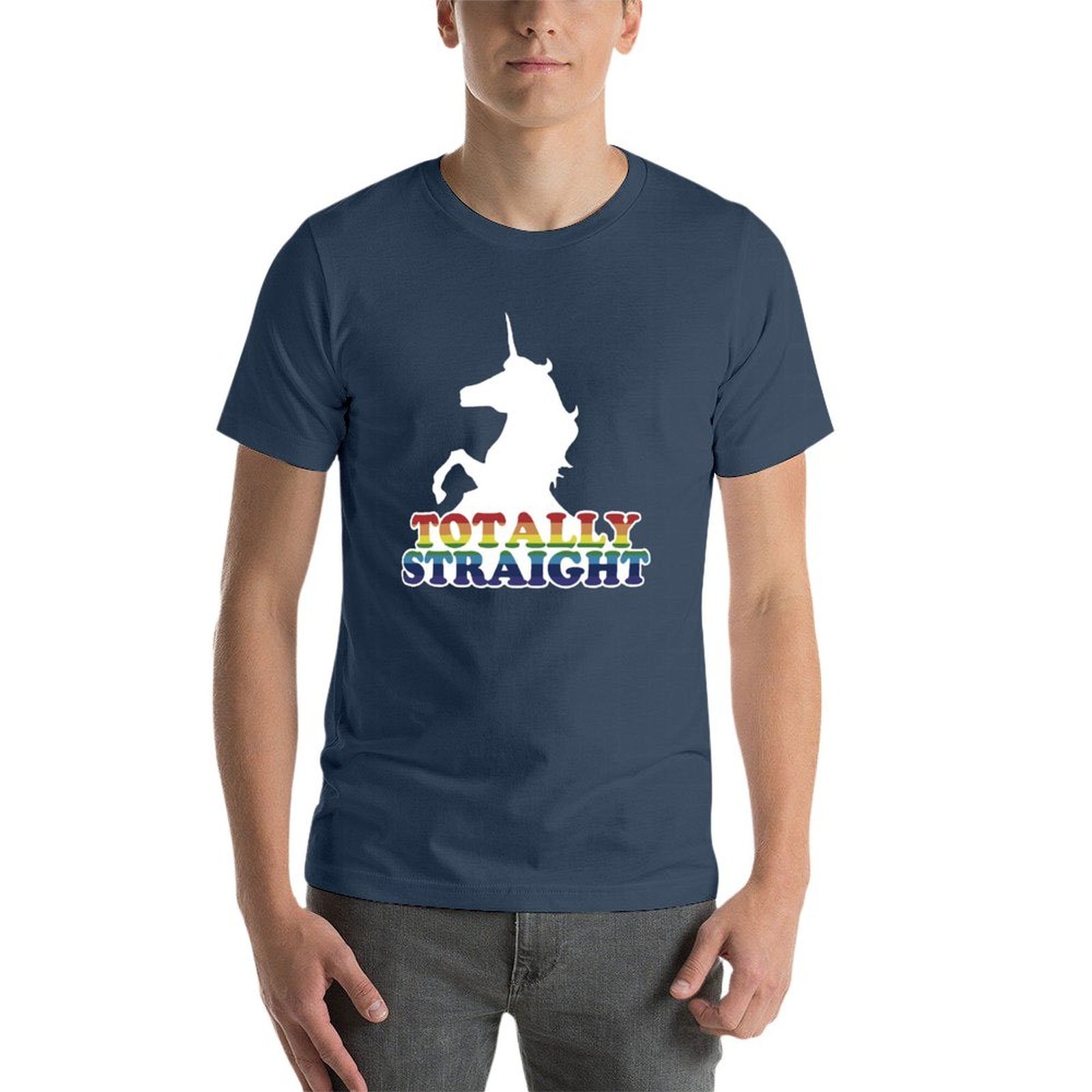 Totally Straight T-Shirt Indus - Industrial Print & Laser Inc reseña y precio