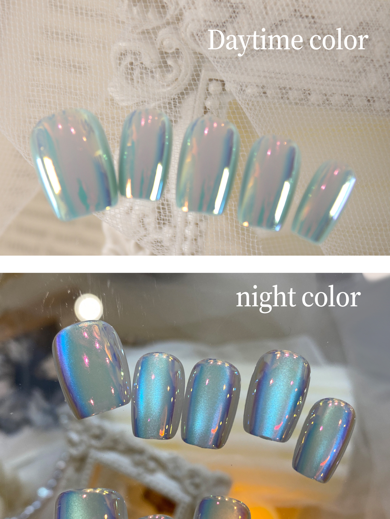 10Pcs Press on Nails Short Blu - Industrial Handheld Laser reseña y precio