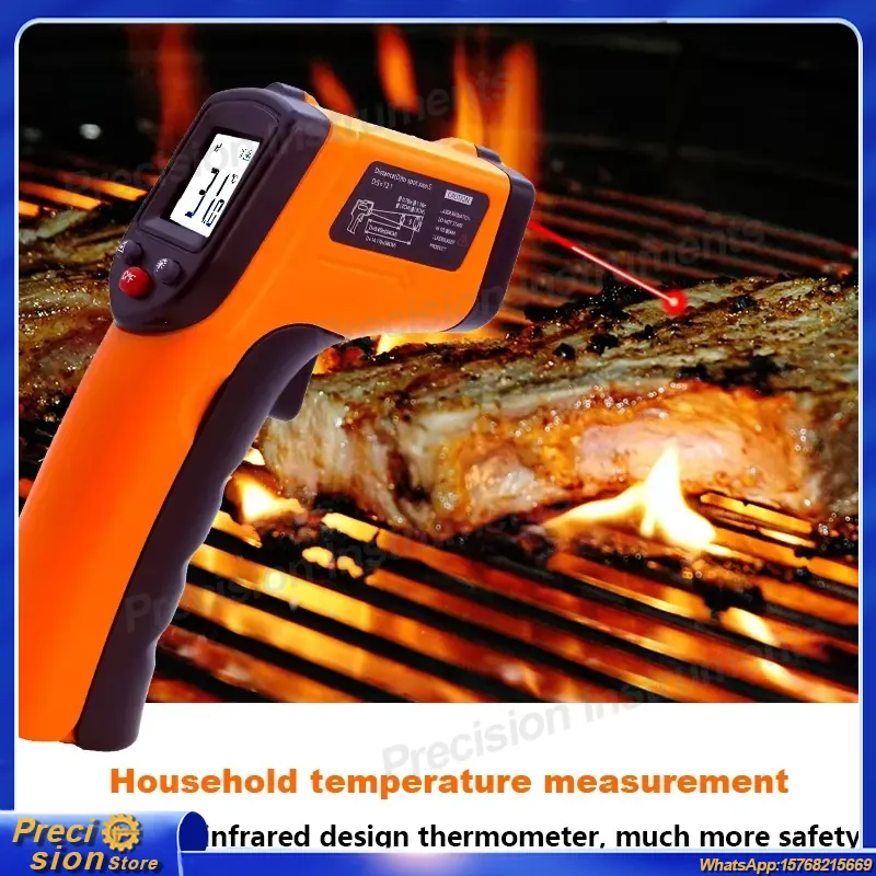 Infrared Thermometer Gun Non C - Industrial Handheld Laser reseña y precio