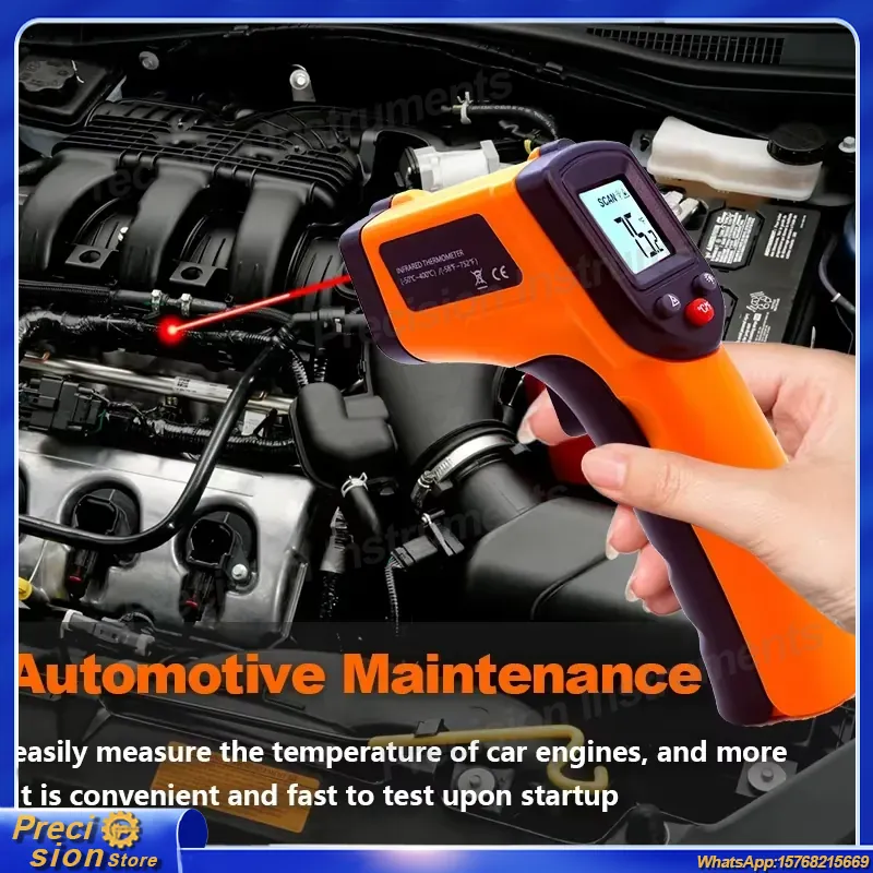 Infrared Thermometer Gun Non C - Industrial Handheld Laser reseña y precio