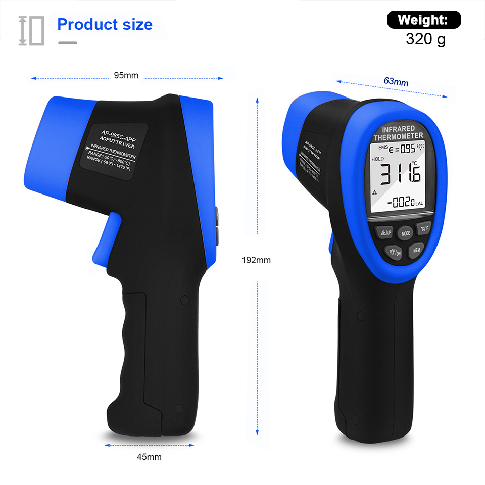 Infrared thermometer,digital l - Industrial Laser Measuring Device reseña y precio